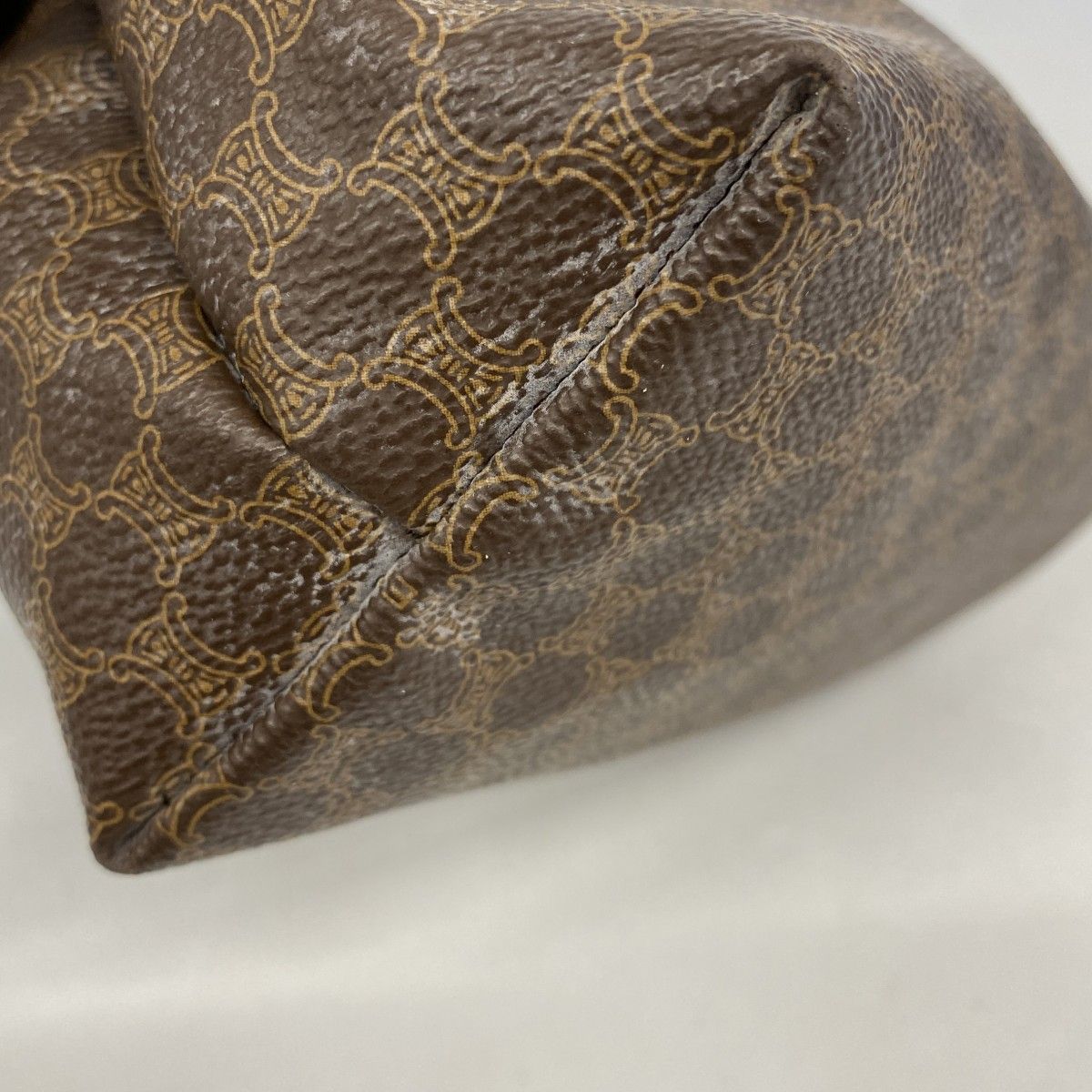 Celine Pouch Macadam Brown Gold — view 6