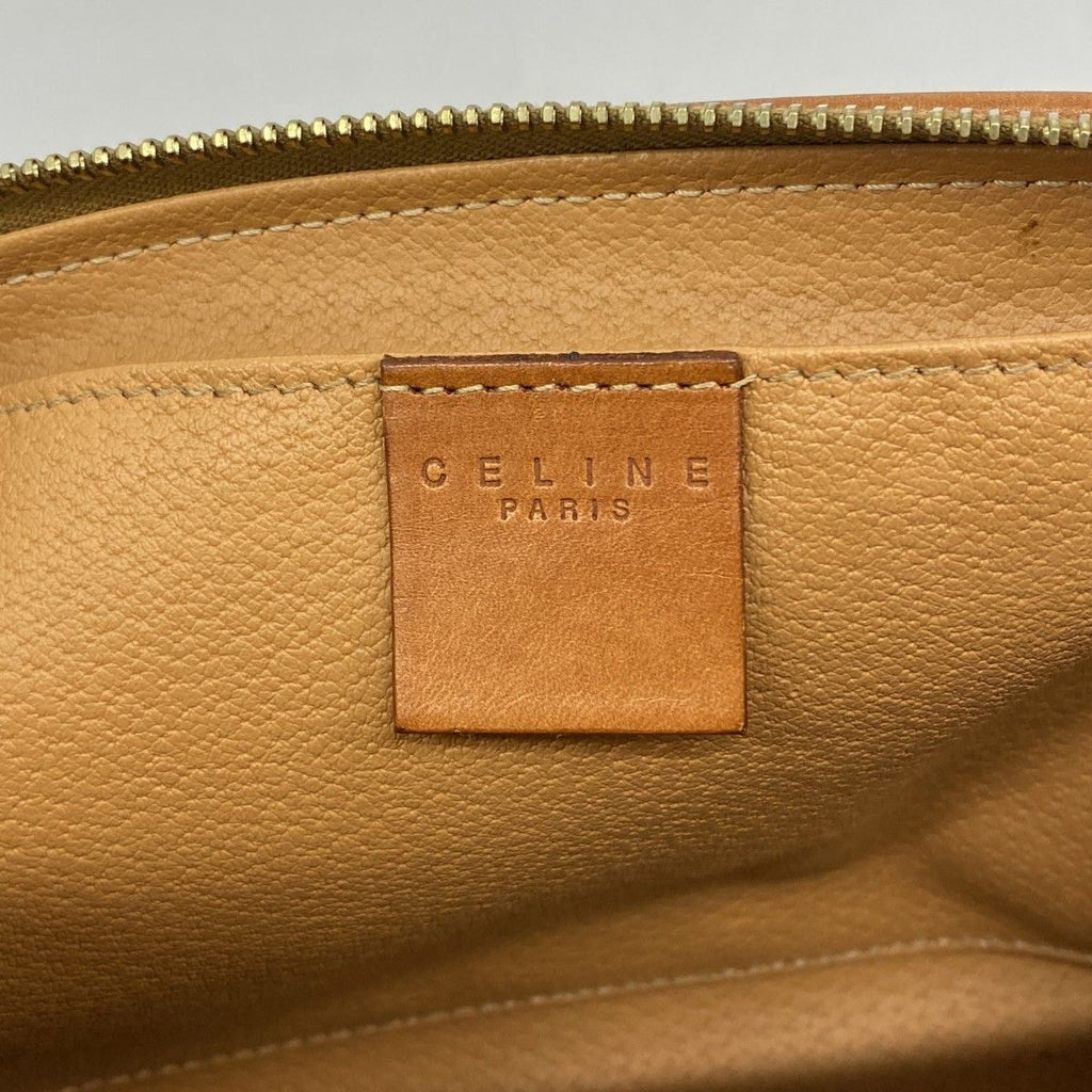 Celine Pouch Macadam Brown Gold — view 5