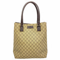 Gucci Tote GG Supreme Brown Silver