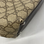 Gucci Tote GG Supreme Brown Silver — view 8