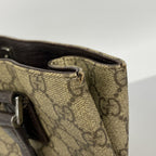 Gucci Tote GG Supreme Brown Silver — view 7
