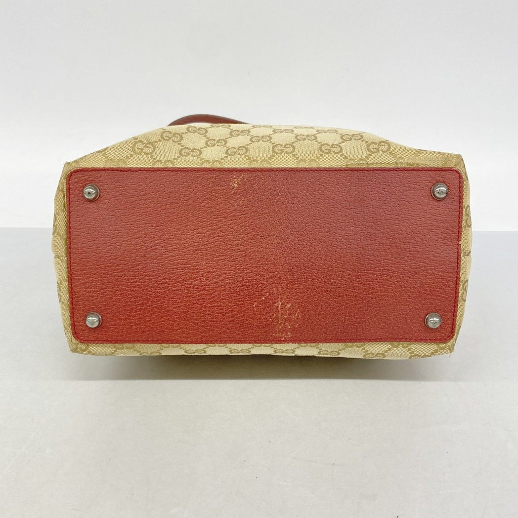 Gucci Tote GG Canvas Beige Red Silver — view 3