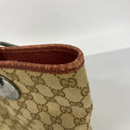 Gucci Tote GG Canvas Beige Red Silver — view 8