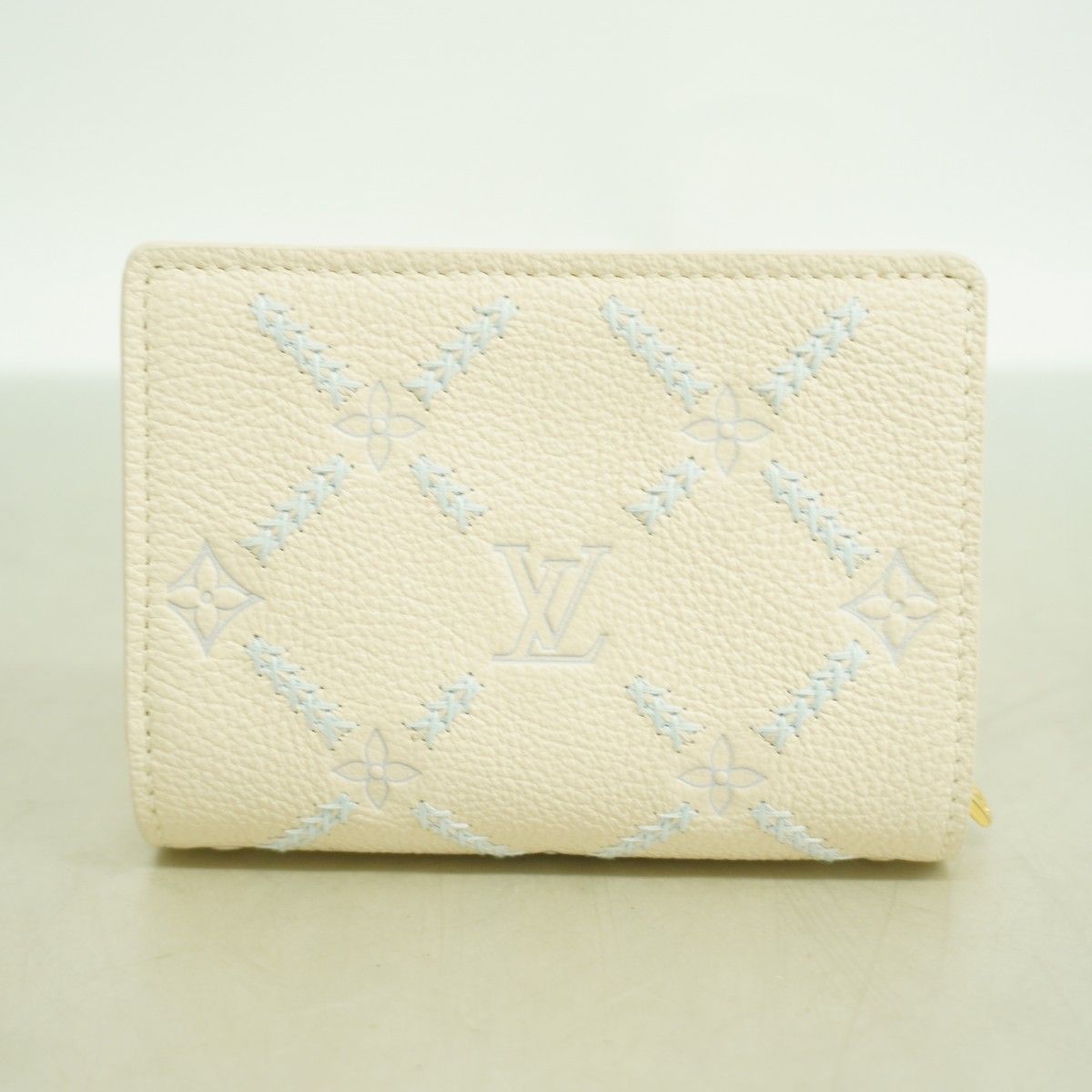 Louis Vuitton Wallet Monogram Empreinte Portefeuille Clair Quartz Couture — view 7