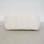Hermes Handbag Garden Party TPM Toile Officier White Silver — view 3