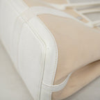 Hermes Handbag Garden Party TPM Toile Officier White Silver — view 7
