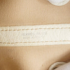 Hermes Handbag Garden Party TPM Toile Officier White Silver — view 5