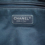 Chanel Handbag Denim Navy Silver 2-Way — view 5