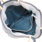Chanel Handbag Denim Navy Silver 2-Way — view 4