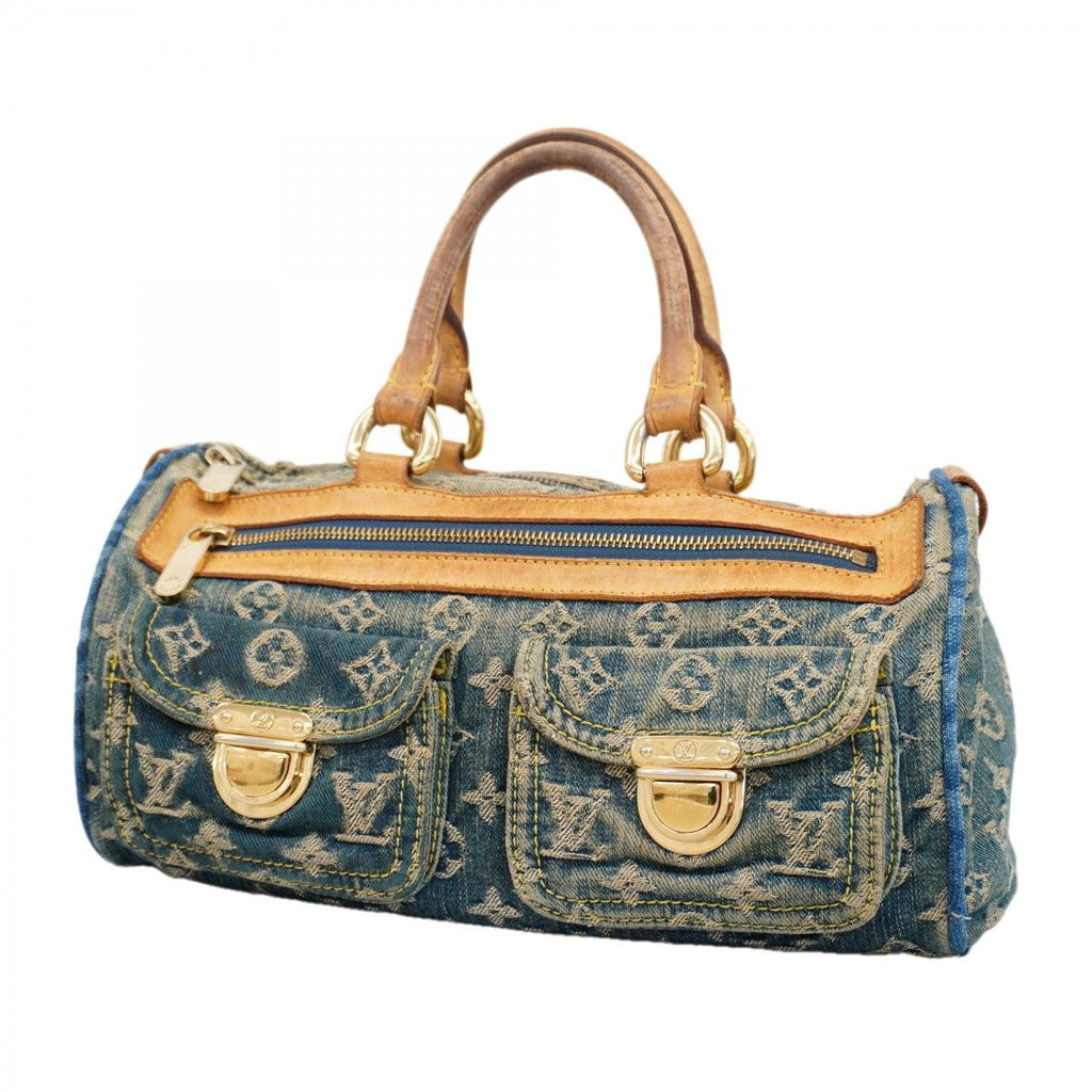 Louis Vuitton Handbag Monogram Denim Neo Speedy Blue