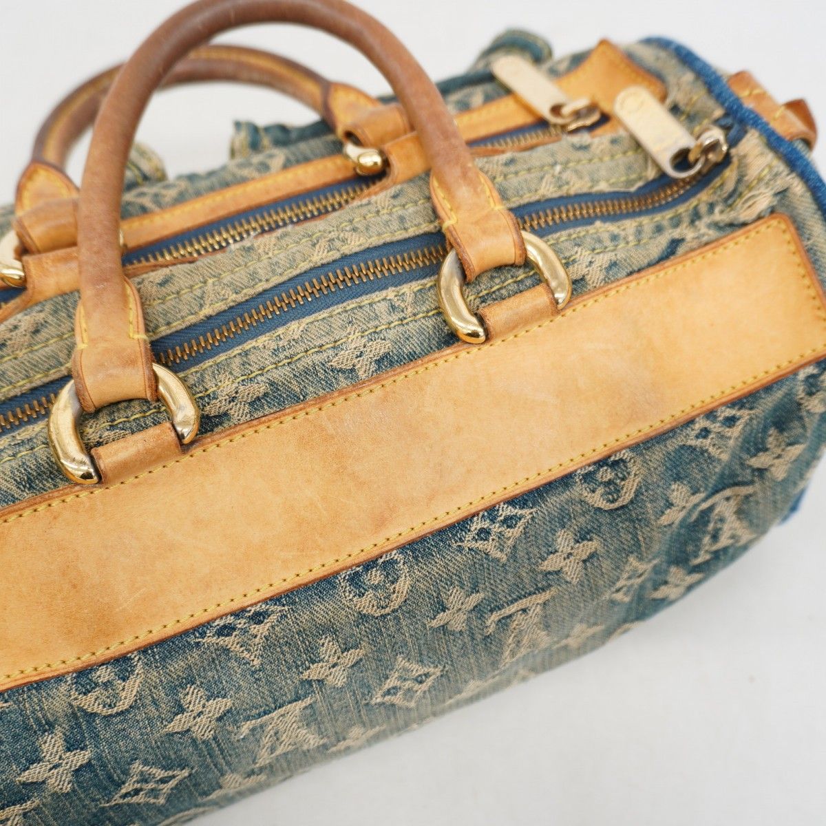 Louis Vuitton Handbag Monogram Denim Neo Speedy Blue — view 9