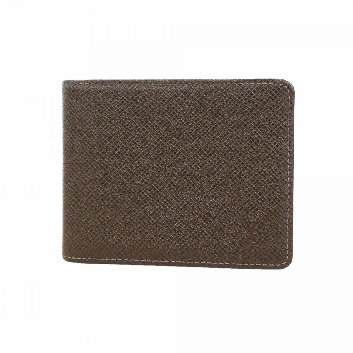 Louis Vuitton Billfold Taiga Portobier 6 Cult Cles Grizzly Wallet