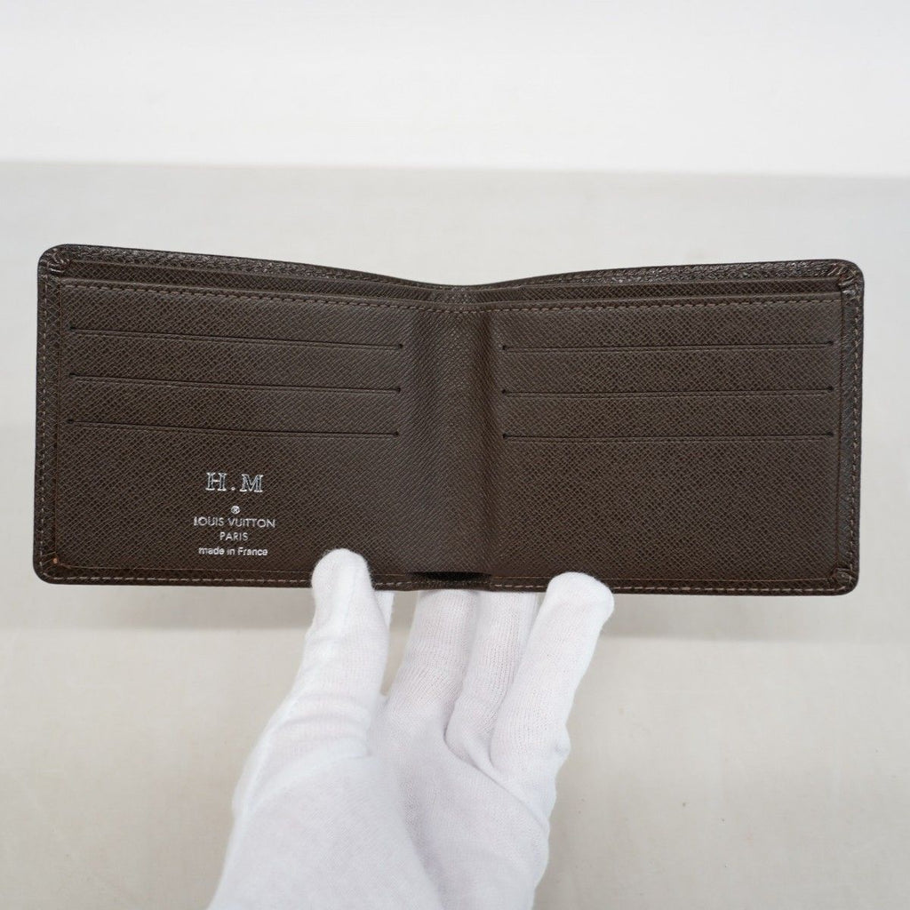 Louis Vuitton Billfold Taiga Portobier 6 Cult Cles Grizzly Wallet — view 3