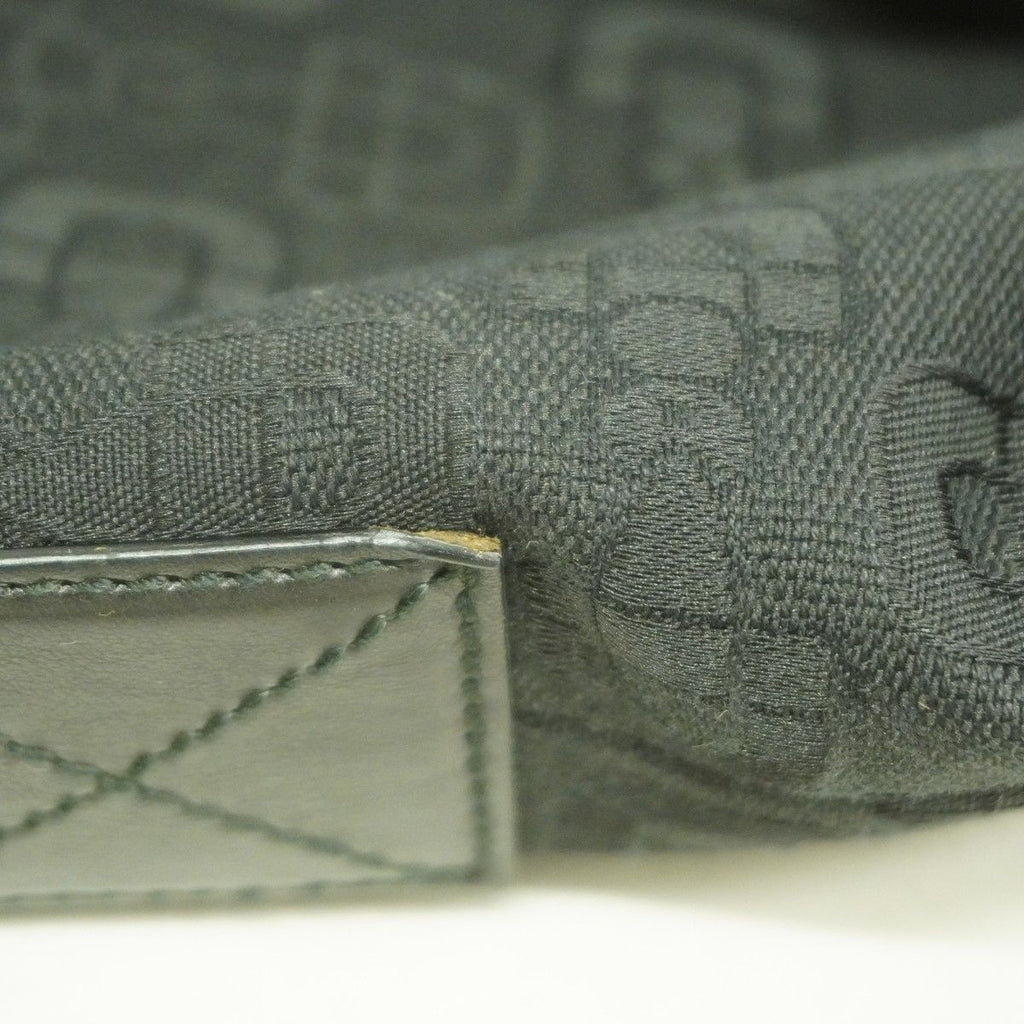 Gucci Tote Horsebit Canvas Black Silver 2-Way — view 7