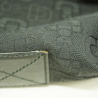 Gucci Tote Horsebit Canvas Black Silver 2-Way — view 7