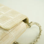 Chanel Shoulder Bag New Travel Nylon Beige Silver — view 8