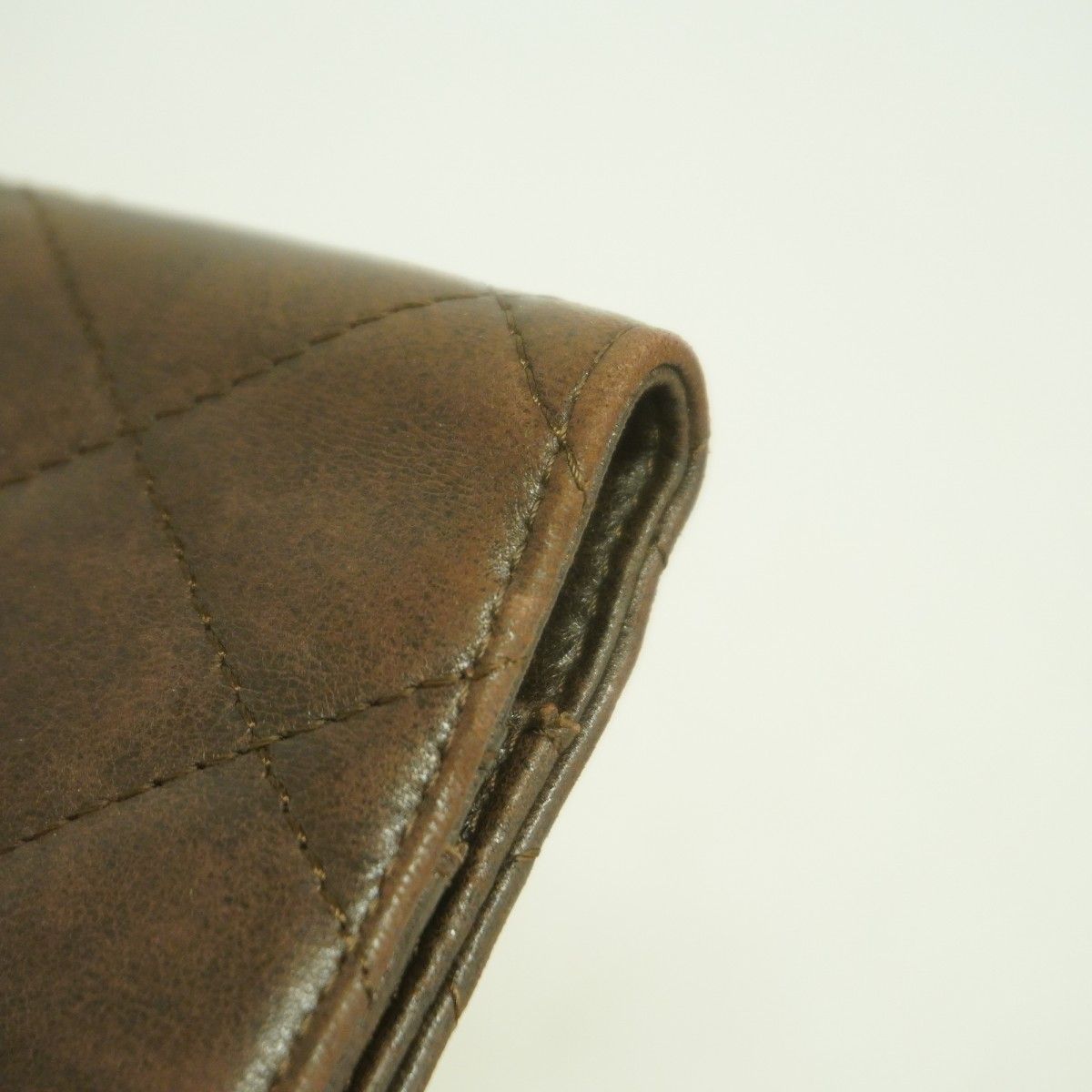 Chanel Notebook Cover Quilted Lambskin Dark Brown Silver Agenda — view 6
