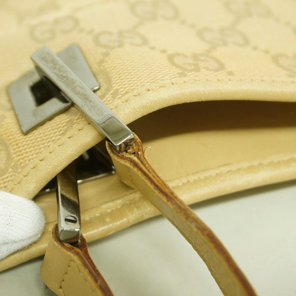 Gucci Tote GG Canvas Beige Silver — view 9