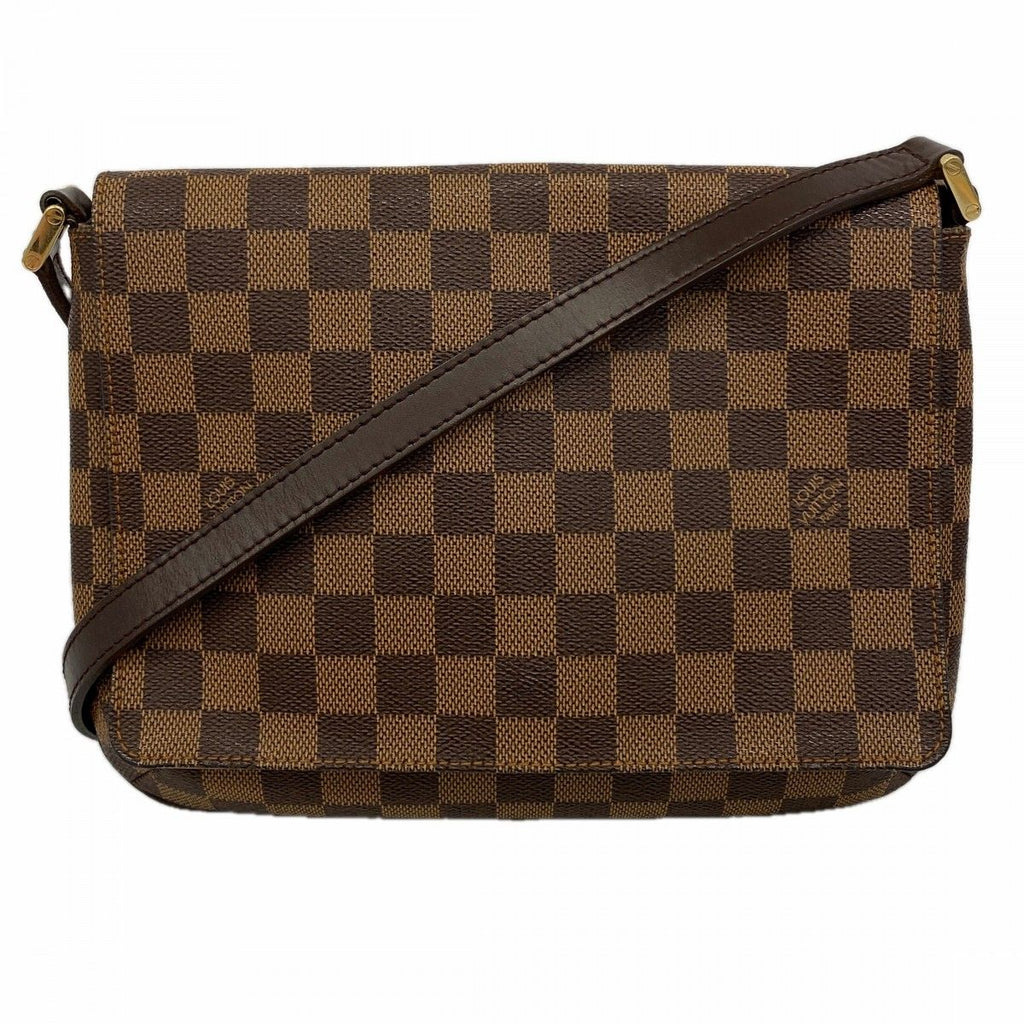 Louis Vuitton Shoulder Bag Damier Musette Tango Long Strap Ebene