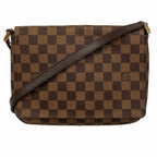 Louis Vuitton Shoulder Bag Damier Musette Tango Long Strap Ebene