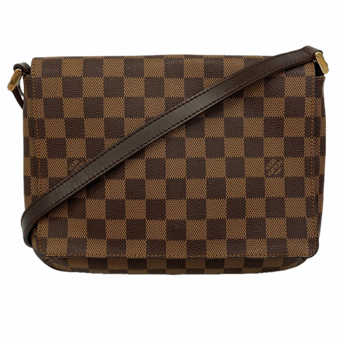 Louis Vuitton Shoulder Bag Damier Musette Tango Long Strap Ebene