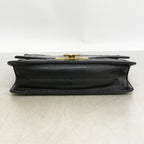 Chanel Shoulder Bag Quilted Lambskin Black Gold — view 3