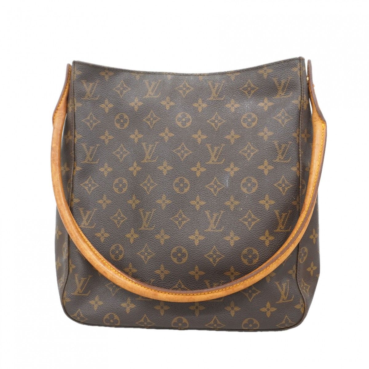 Louis Vuitton Shoulder Bag Monogram Looping GM Brown
