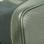 Hermes Tote Garden Party PM Toile Officier Black Silver — view 7