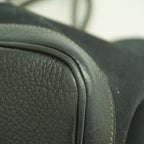 Hermes Tote Garden Party PM Toile Officier Black Silver — view 8