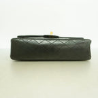 Chanel Shoulder Bag Quilted Lambskin Black Gold — view 3