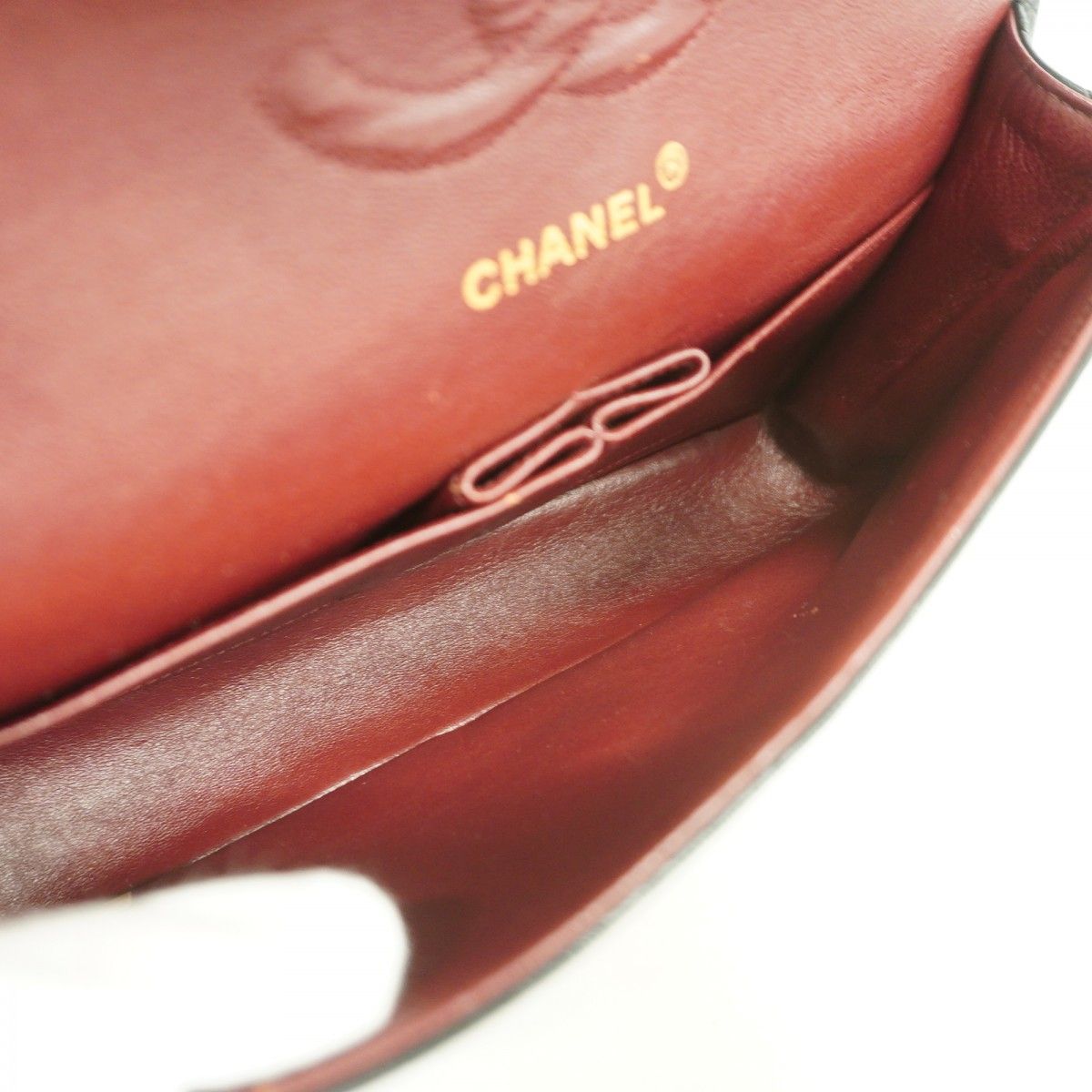 Chanel Shoulder Bag Quilted Lambskin Black Gold — view 4