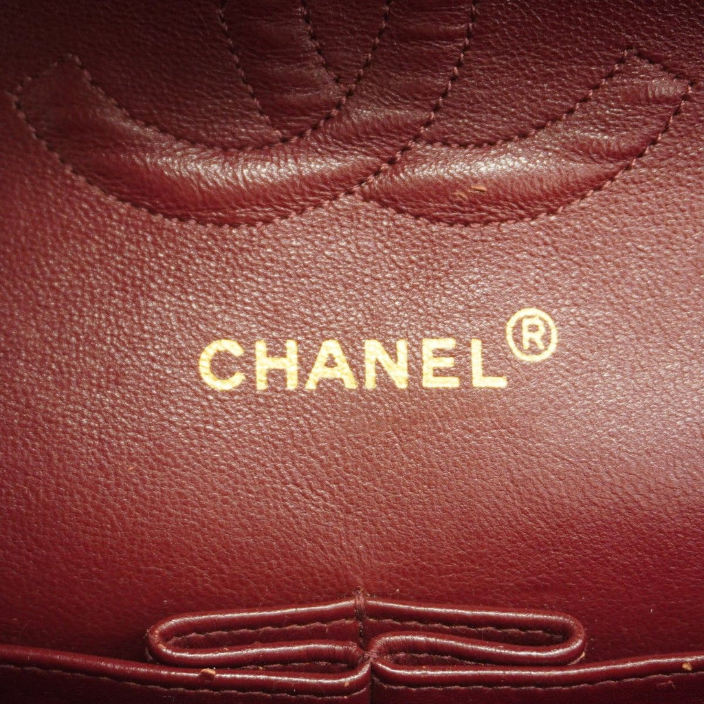 Chanel Shoulder Bag Quilted Lambskin Black Gold — view 5