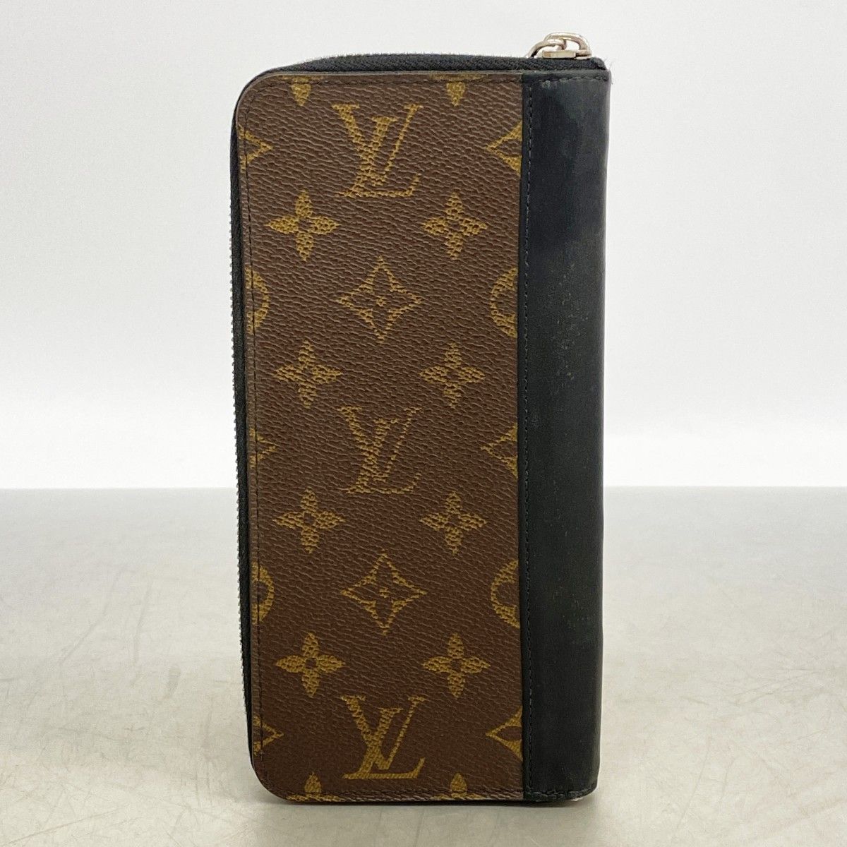 Louis Vuitton Wallet Monogram Macassar Zippy Vertical Brown Black — view 9