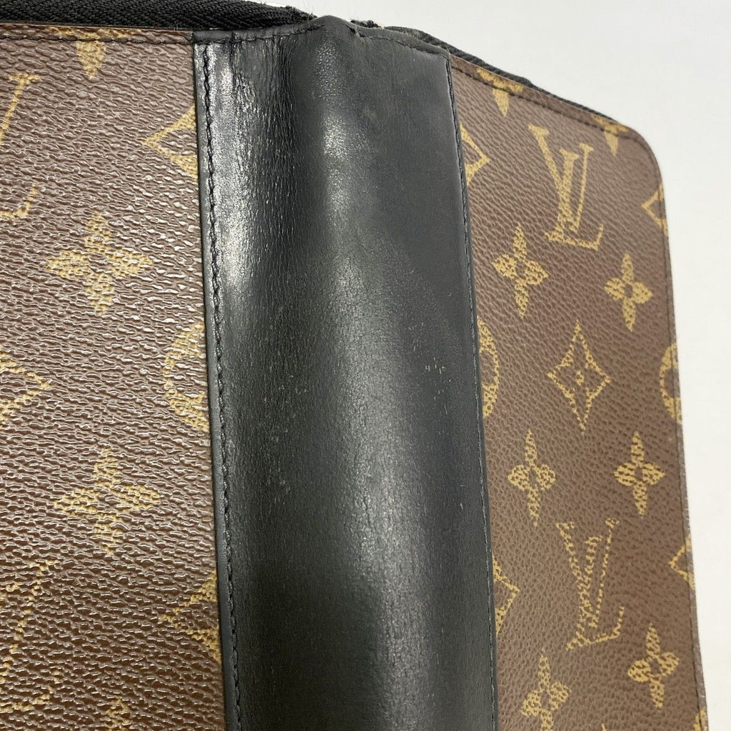 Louis Vuitton Wallet Monogram Macassar Zippy Vertical Brown Black — view 7