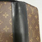 Louis Vuitton Wallet Monogram Macassar Zippy Vertical Brown Black — view 7