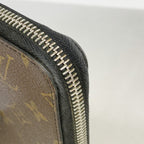 Louis Vuitton Wallet Monogram Macassar Zippy Vertical Brown Black — view 6