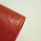 Chanel Wallet Caviar Leather Red Silver — view 7