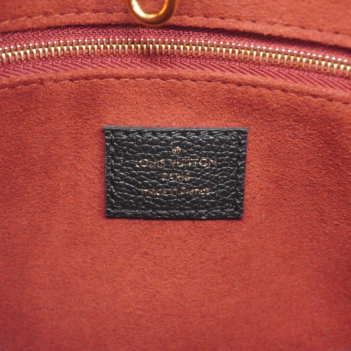 Louis Vuitton Handbag Monogram Empreinte Bicolor On The Go PM Black Beige — view 5
