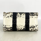 Hermes Tote Bora PM Cheval Supris Canvas Black White Silver — view 3