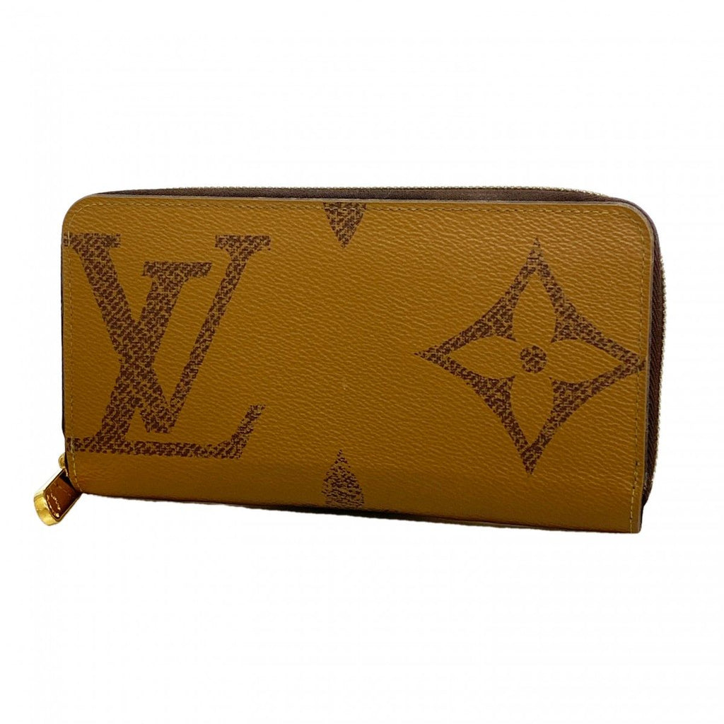 Louis Vuitton Wallet Monogram Giant Reverse Zippy Brown