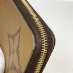 Louis Vuitton Wallet Monogram Giant Reverse Zippy Brown — view 5