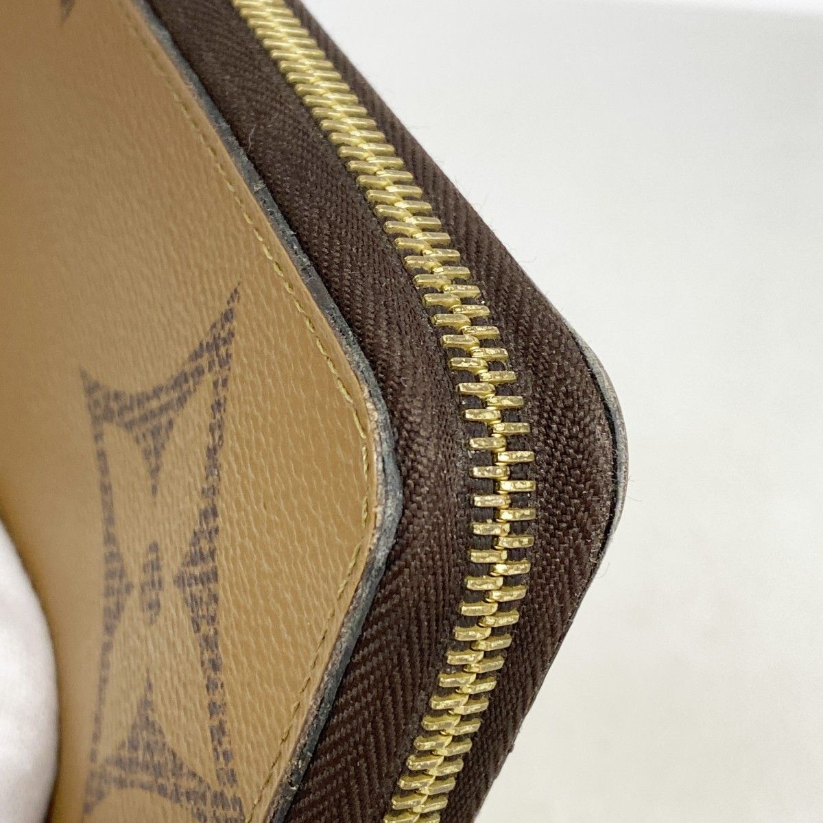 Louis Vuitton Wallet Monogram Giant Reverse Zippy Brown — view 5