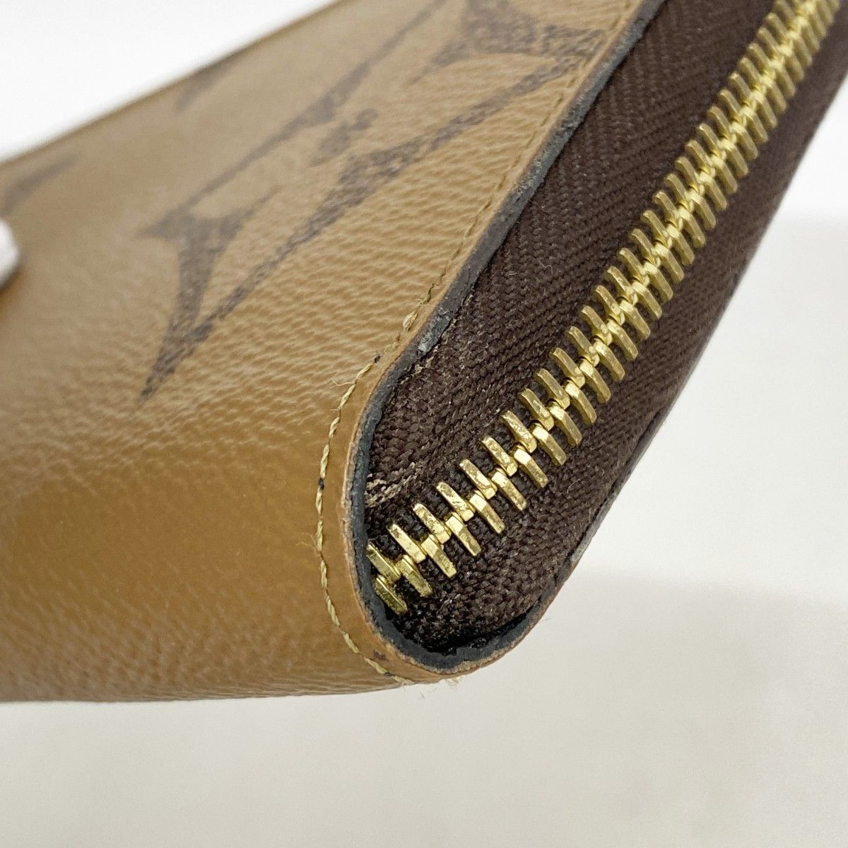 Louis Vuitton Wallet Monogram Giant Reverse Zippy Brown — view 6