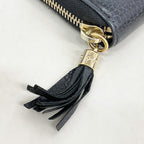 Gucci Coin Case Soho Leather Black Champagne Gold — view 8