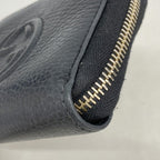 Gucci Coin Case Soho Leather Black Champagne Gold — view 6