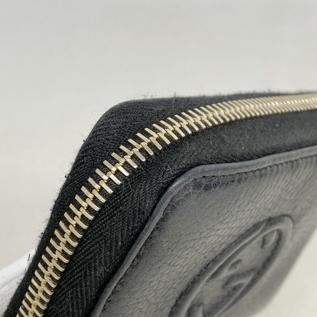 Gucci Coin Case Soho Leather Black Champagne Gold — view 5