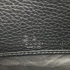 Gucci Coin Case Soho Leather Black Champagne Gold — view 4