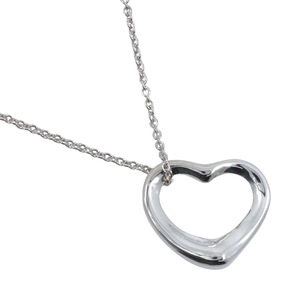 Tiffany & Co Open Heart Elsa Peretti 925 Sterling Silver Necklace