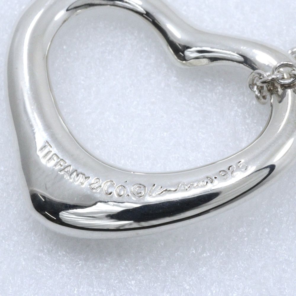 Tiffany & Co Open Heart Elsa Peretti 925 Sterling Silver Necklace — view 9