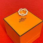 Hermes Chaine D'ancre Ring 925 Sterling Silver